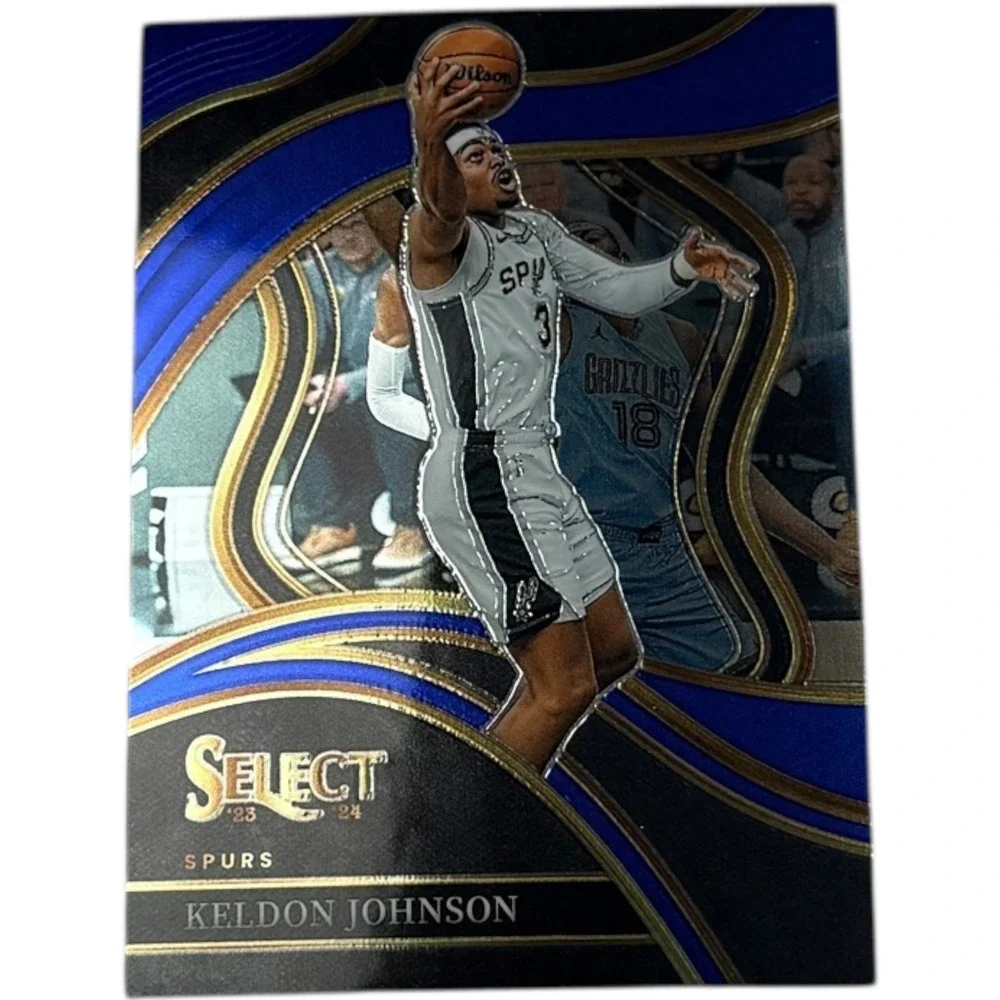 2023‎ 2024 Panini Select Keldon Johnson Spurs Courtside Basketball Card 261